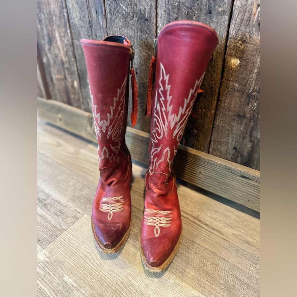 Wolfgang Red Free Bird Boots